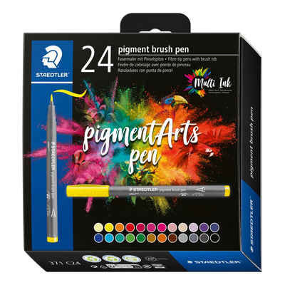 STAEDTLER Faserstift Pigment brush pen, 24 oder 36 Stück