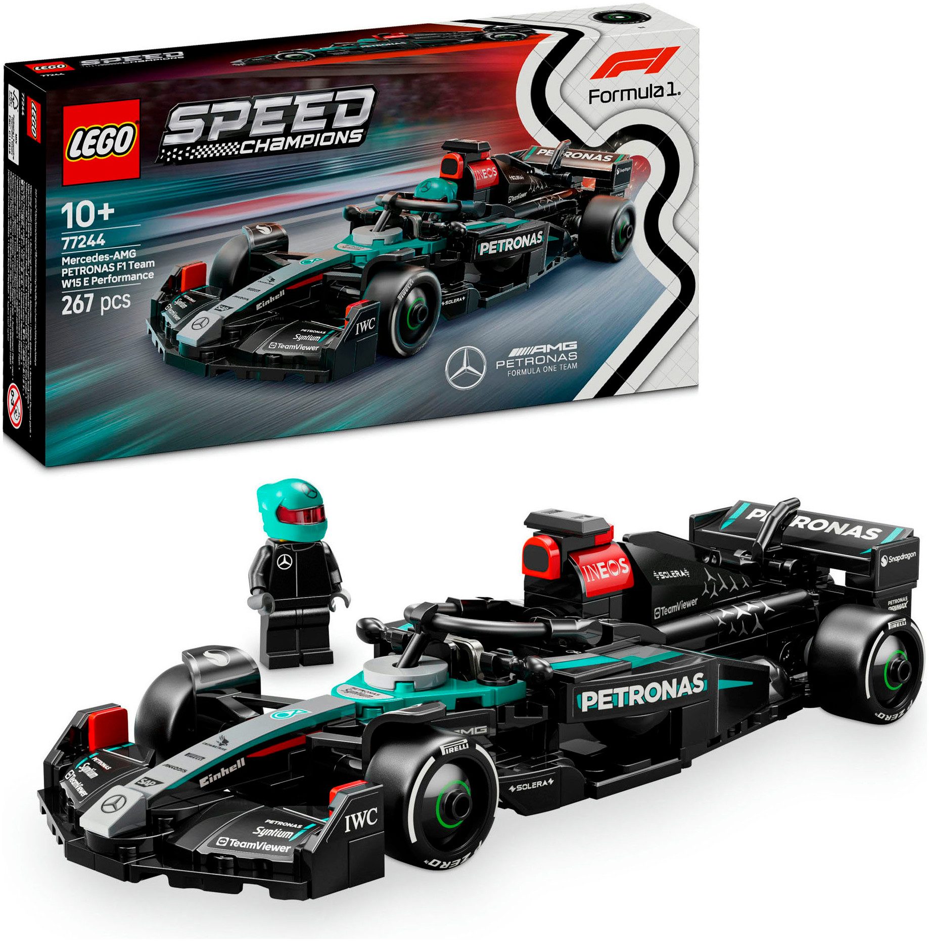 LEGO® Mercedes-AMG F1® W15 Rennauto (77244), LEGO® Speed Champions Konstruk günstig online kaufen