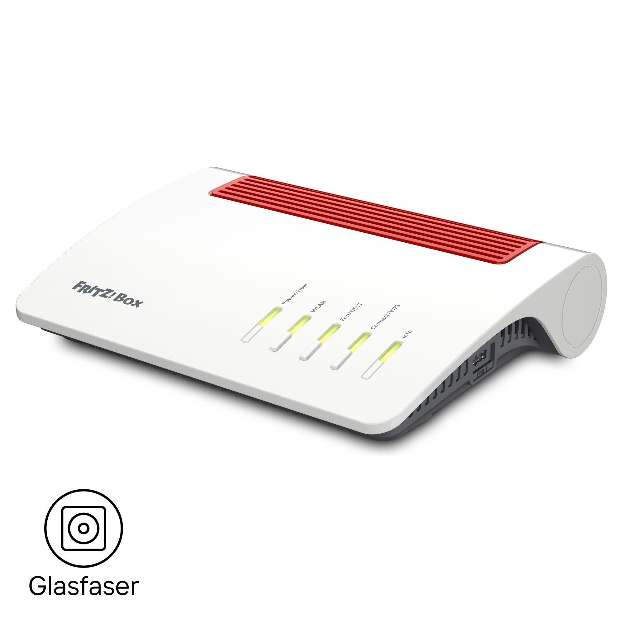 Fritz! FRITZ!Box 5590 Fiber WLAN-Router, Glasfaser AON/GPON, Wi-Fi 6 Mesh 3.600 MBit/s, 2,5-Gbit/s-WAN, DECT