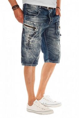 Cipo & Baxx Jeansshorts Dark Blue stone washed