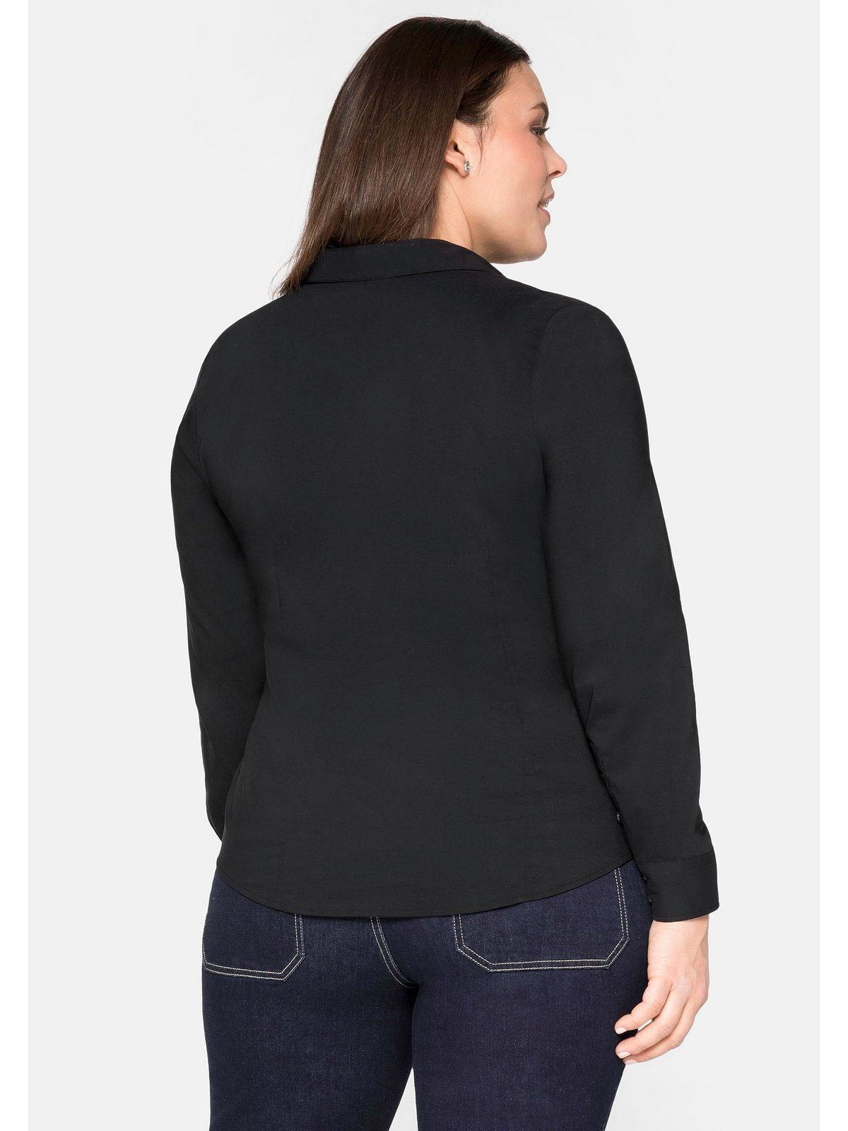 Sheego Hemdbluse Große Größen mit Stretch-Anteil