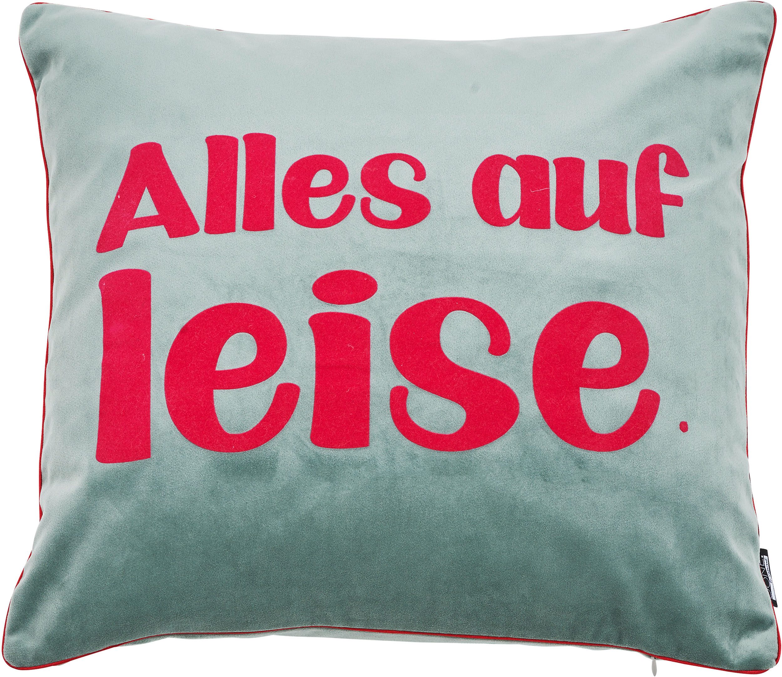 done.® Dekokissen Vibe, Weicher Samtstoff