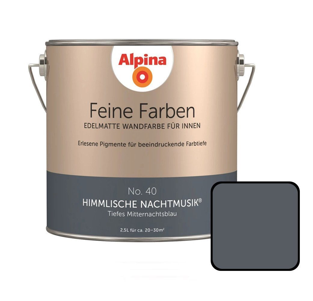 Alpina Wandfarbe Alpina Feine Farben No. 40 Himmlische Nachtmusik