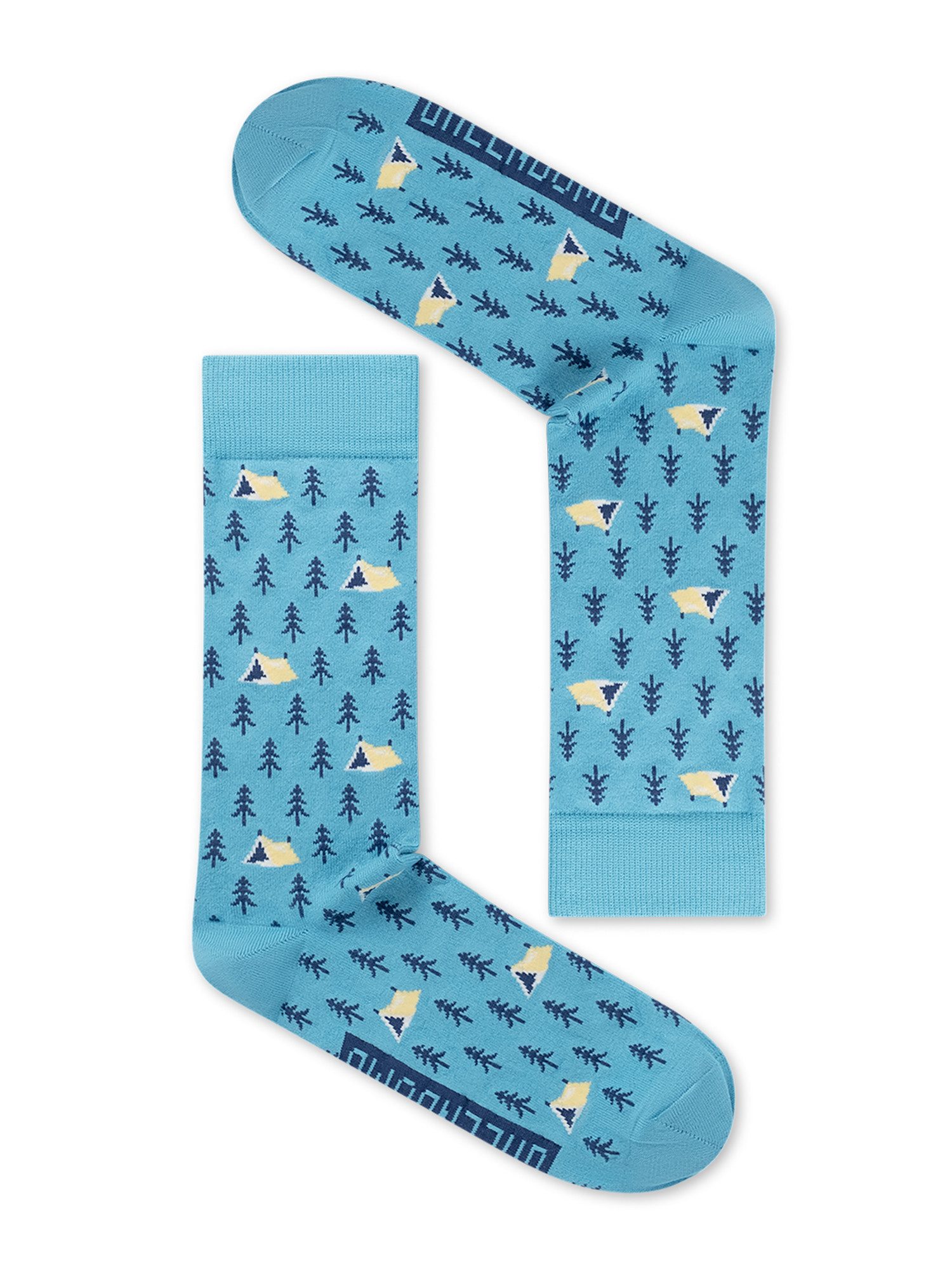 GreenBomb Socken Socks Wood Tent Bio-Baumwoll-Mix, Polyamid, Elasthan, kreative Designs
