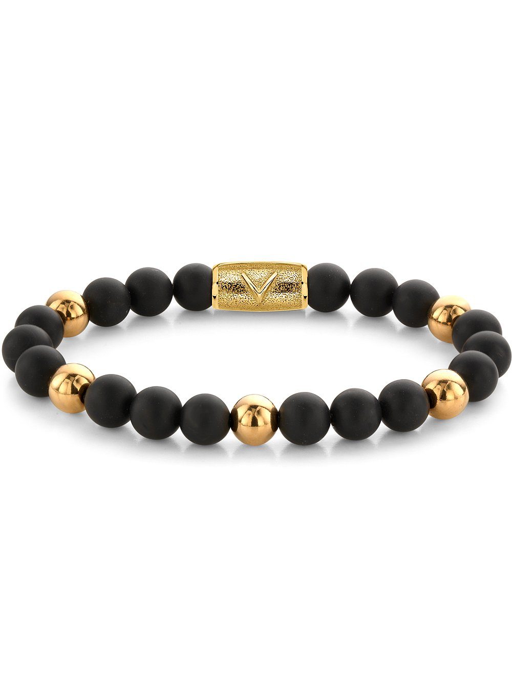 Rebel & Rose Armband Rebel & Rose Armband Matt Black Madonna RR-8DV05-G-M Herren