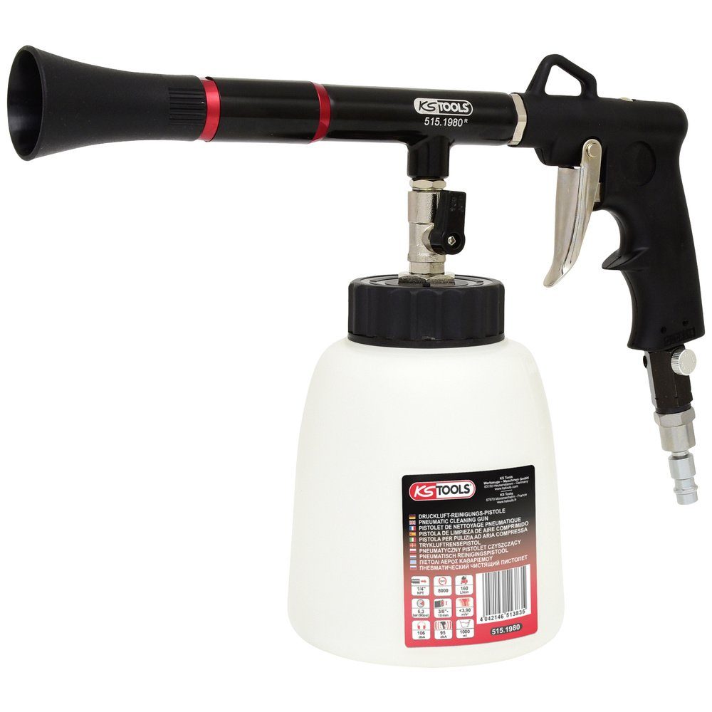 Druckluftgeräte-Set KS Tools 515.1980 Druckluft-Reinigungspistole 6.30 bar