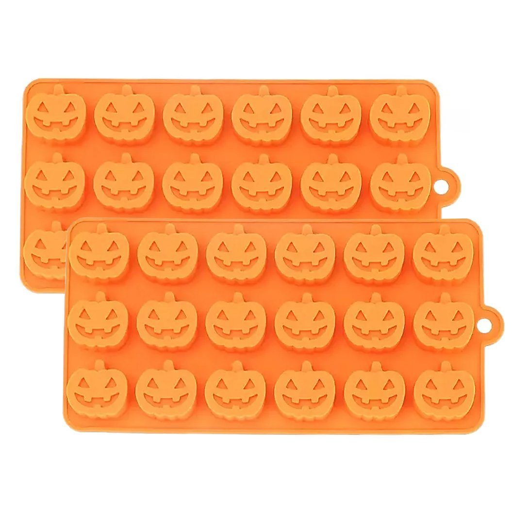 Metamorph Backform Mini Kürbis Silikonbackform Halloween Gummibärchen, (3-tlg)