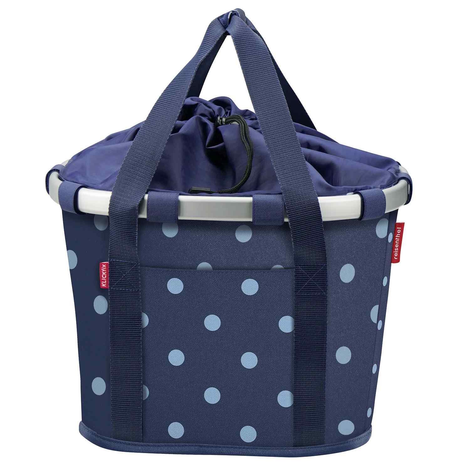 REISENTHEL® Fahrradtasche »KLICKfix Fahrradkorb BIKEBASKET mixed dots