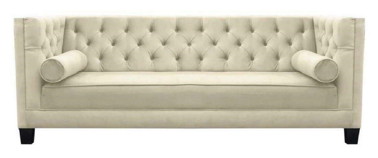Sofa in Sofas Rosa JVmoebel Chesterfield Made Couchen Design Sofa Grün Europe Dreisitzer, Polster