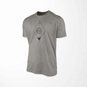 Sinus Art T-Shirt Premium T-Shirt Alchemy Serie Symbole angenehmer Tragekomfort feine Struktur No.0001