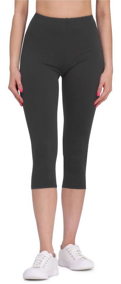 Bellivalini Leggings Damen 3/4 Capri Hose aus Viskose BLV50-148 (1-tlg) aus Viskose
