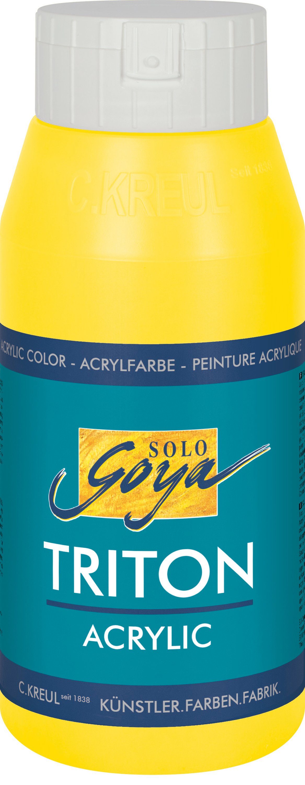 Kreul Acrylfarbe Solo Echtgelb-Hell Goya 750 Acrylic, Triton ml