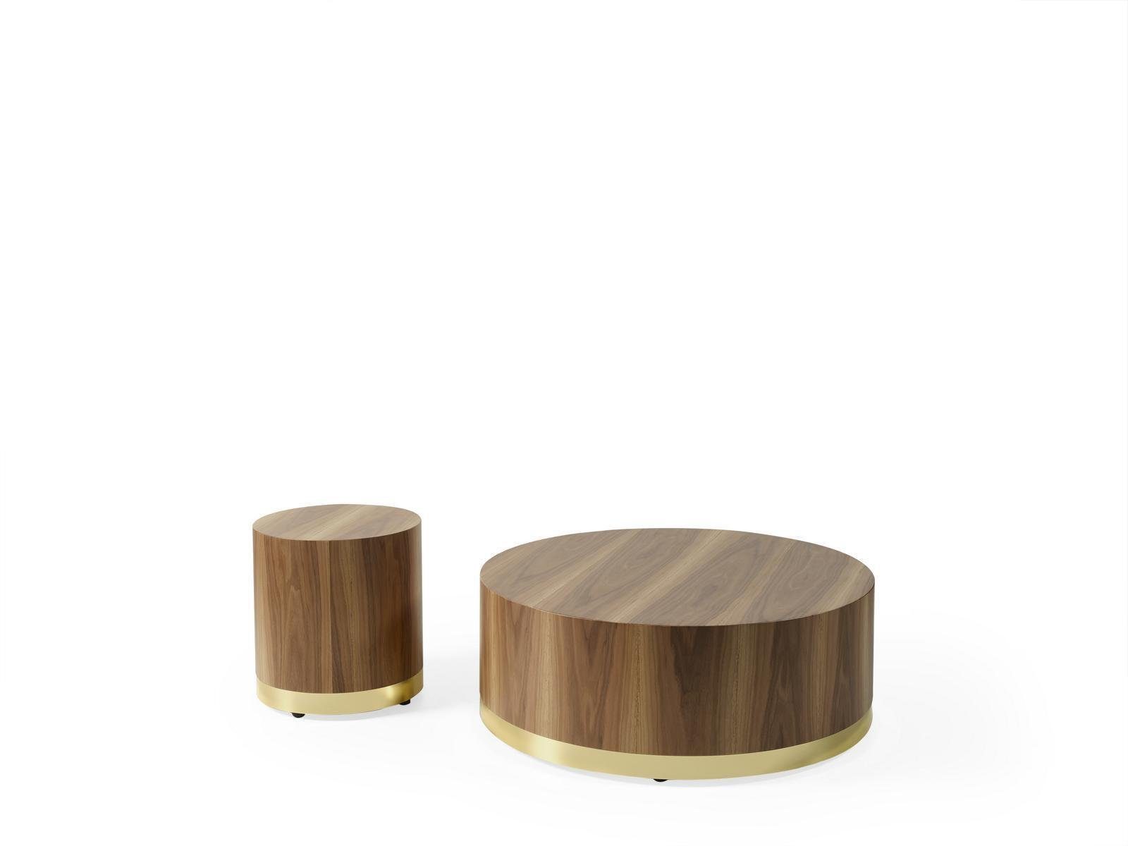 JVmoebel Couchtisch Runder Designer Tisch aus Holz im modernen Stil (1-St., Couchtisch), Made in Europa