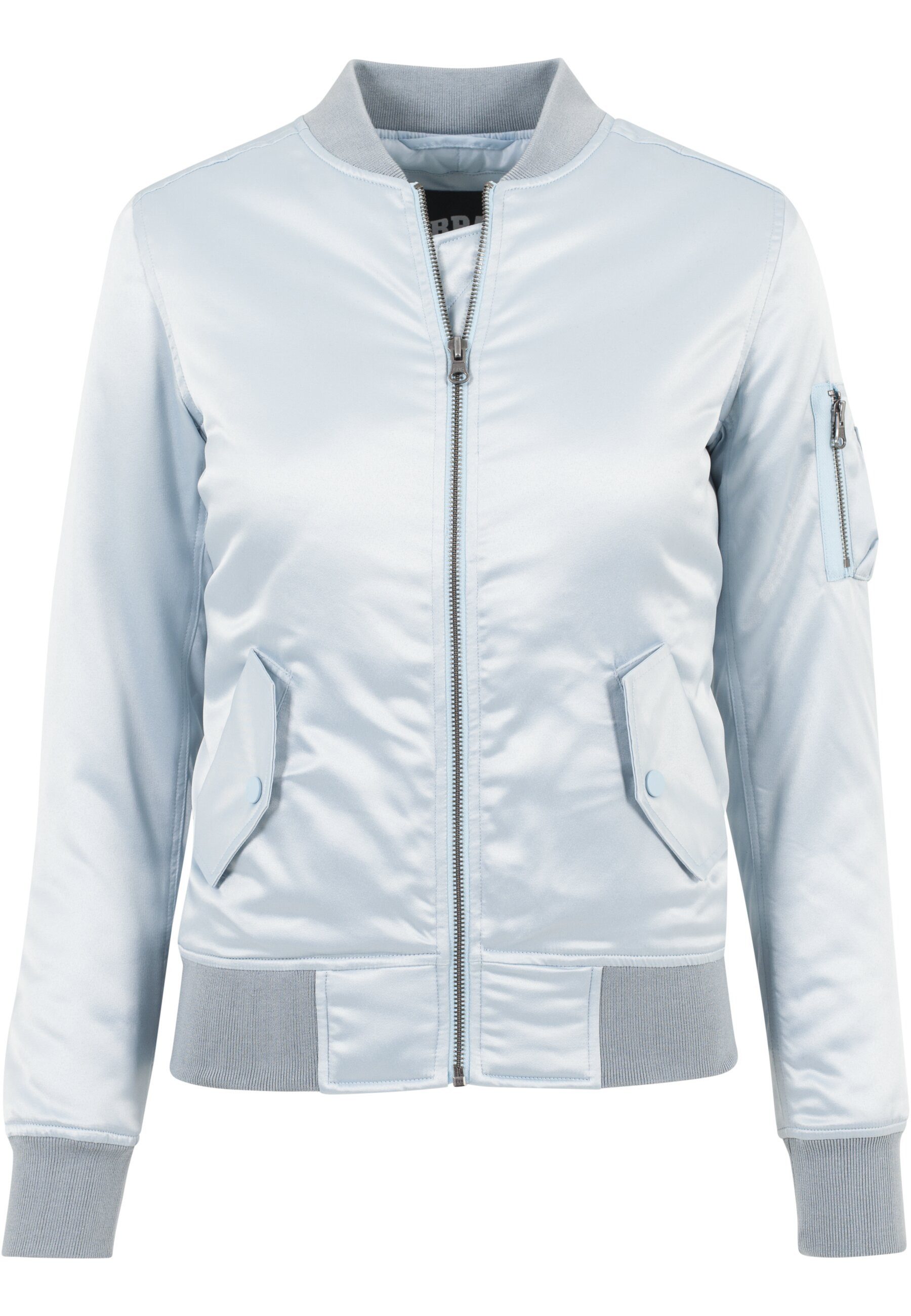 URBAN CLASSICS Allwetterjacke Urban Classics Damen Ladies Satin Bomber Jack günstig online kaufen