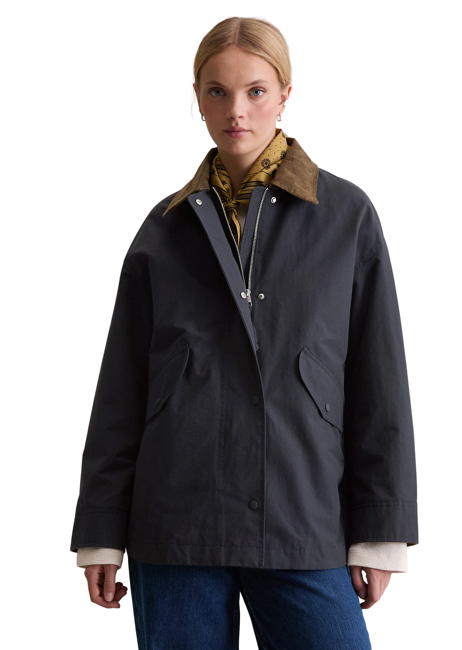 Marc O'Polo DENIM Outdoorjacke aus Cotton-Nylon-Mix