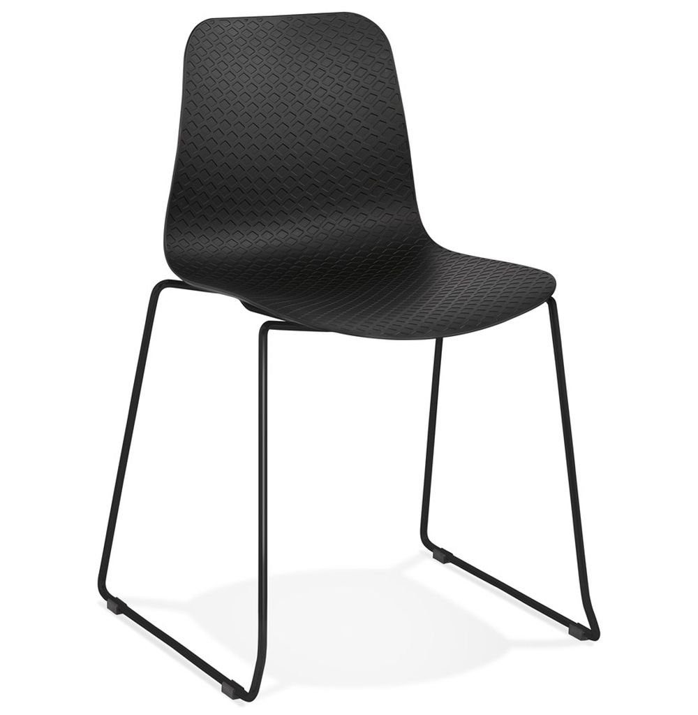 (black) Stuhl NIL KADIMA 55 Esszimmerstuhl x Plastic x 50 Schwarz DESIGN Polym