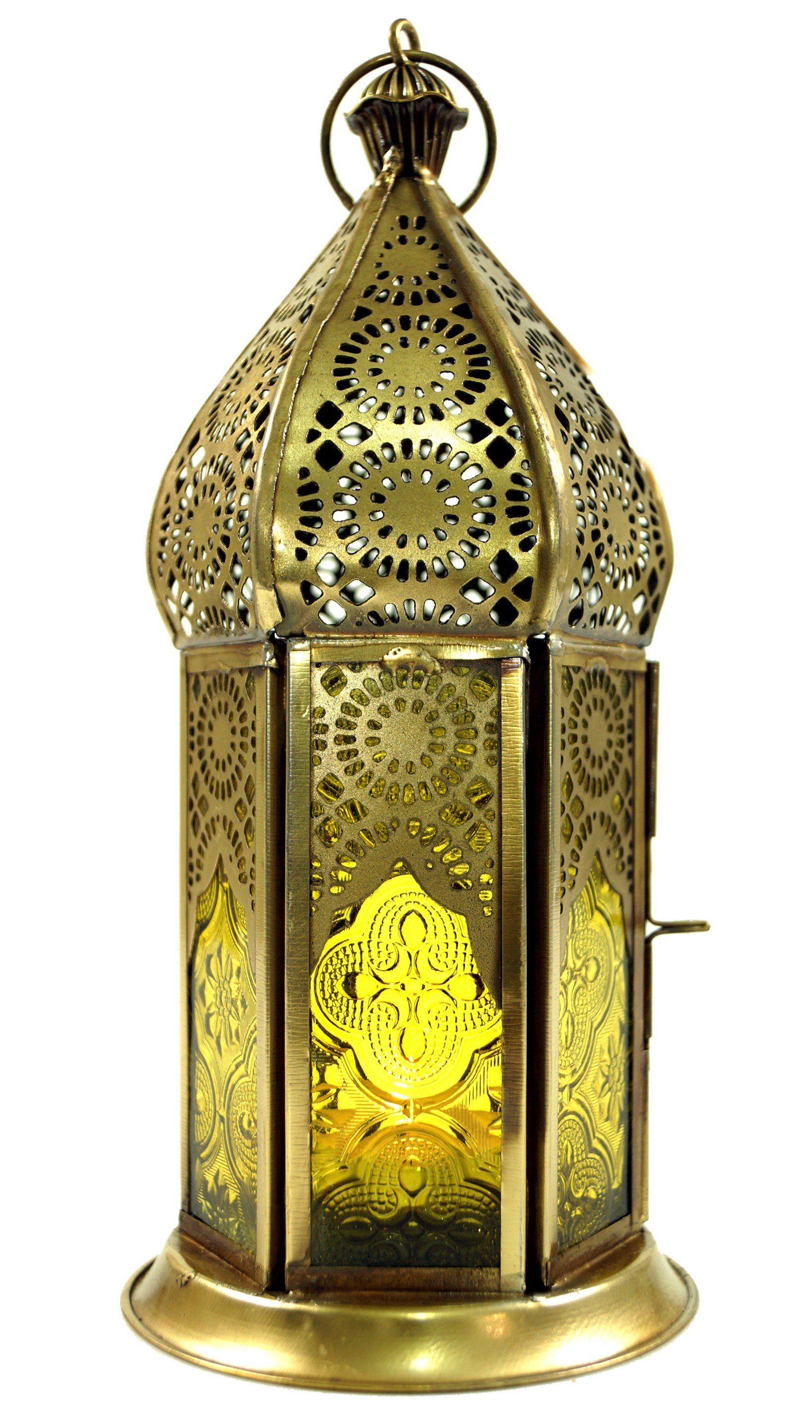 Guru-Shop Laterne Orientalische Metall/Glas Laterne in..
