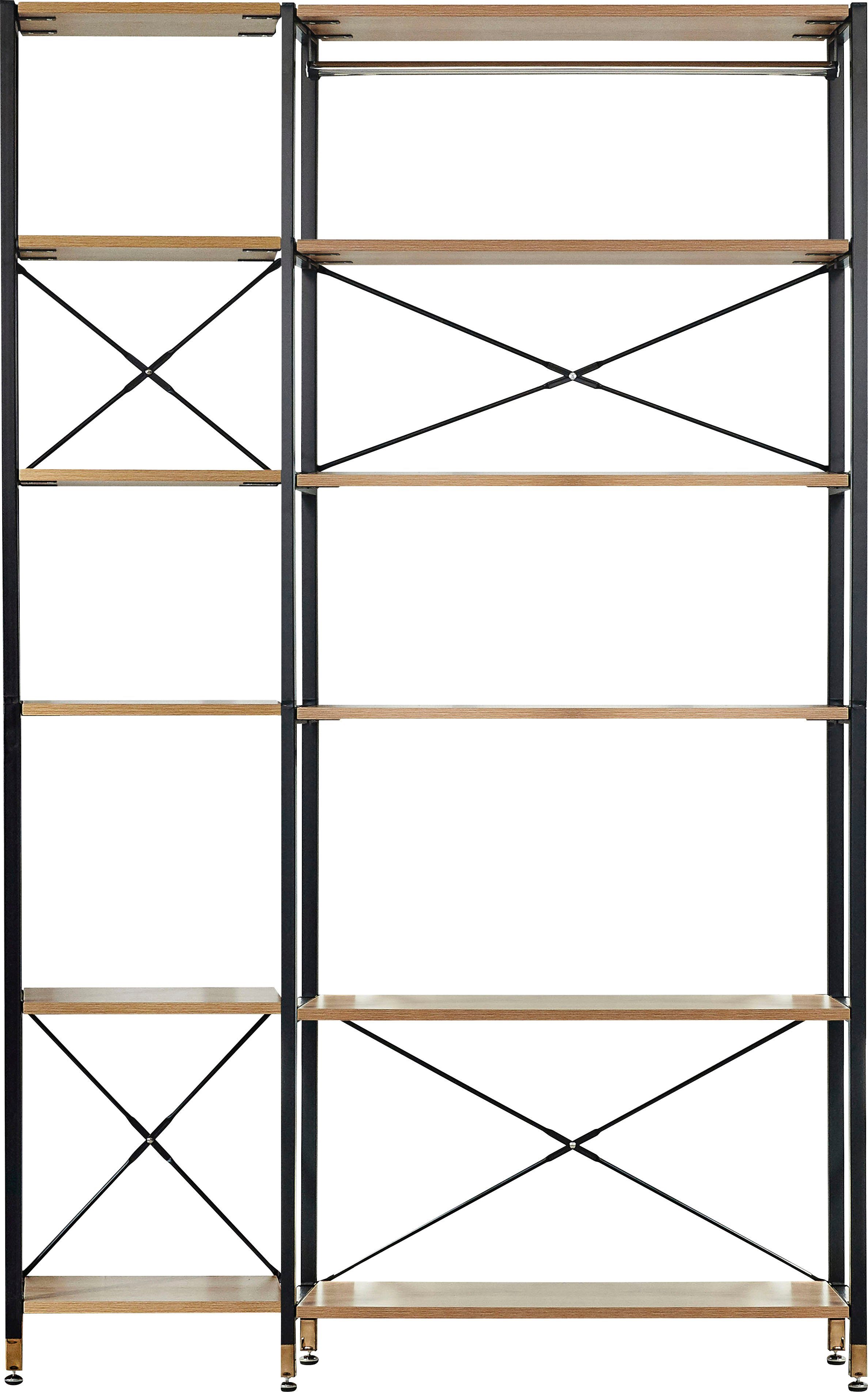 Home affaire Mehrzweckregal, MDF mit Akazie-Dekor