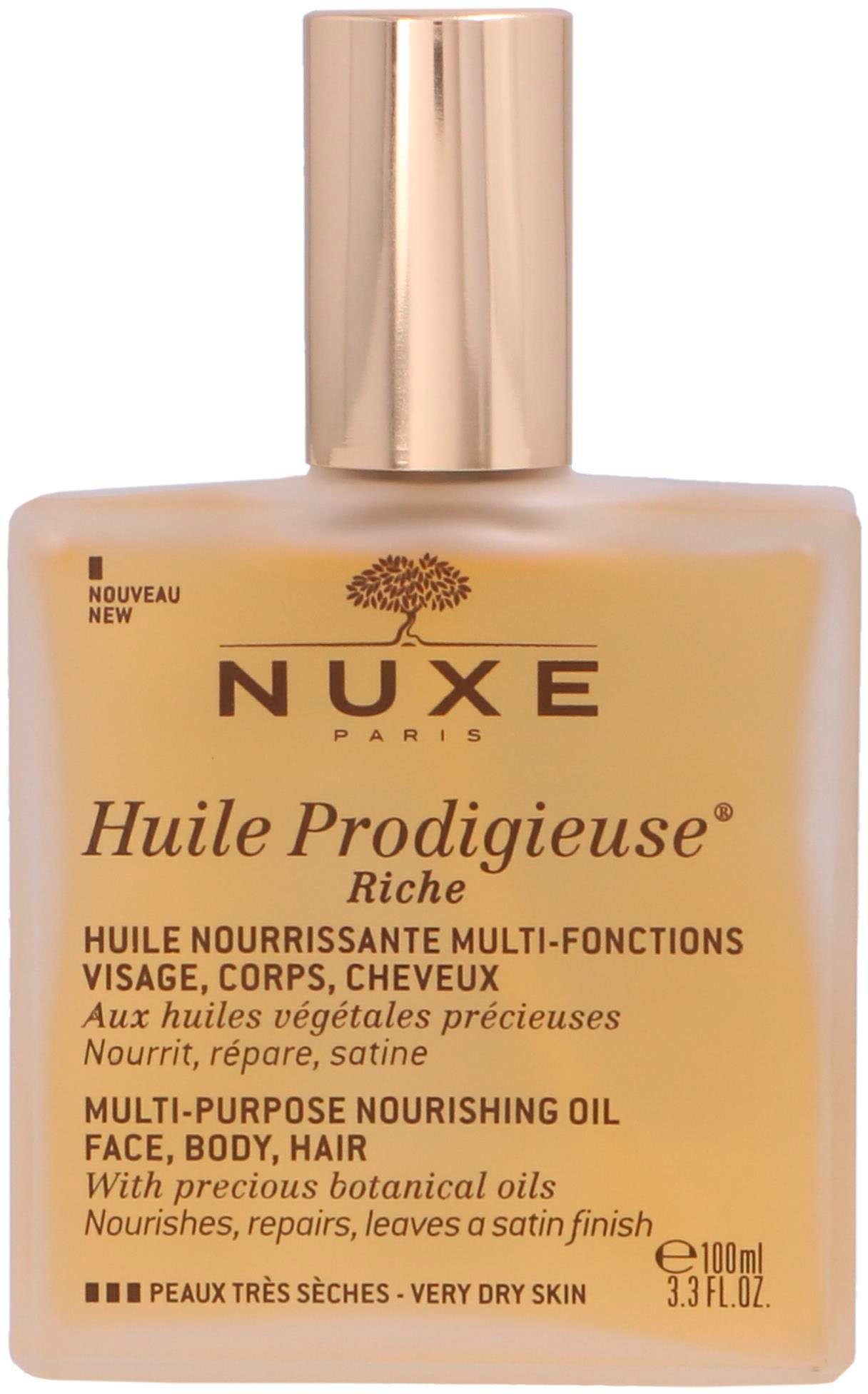 Nuxe Paris Körperöl Nuxe Huile Prodigieuse Riche Oil Face, Body,Hair 100ml | Körperöle