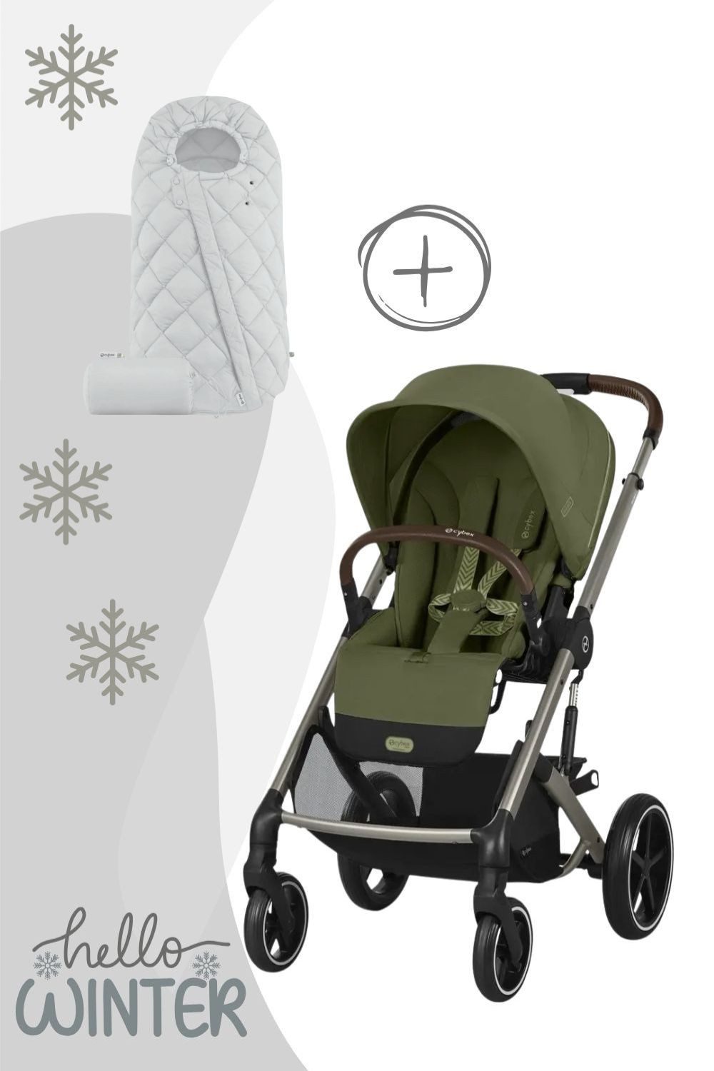 Cybex Kinder-Buggy Balios S Lux Kinderwagen inkl. Snogga 2.0 Fußsack