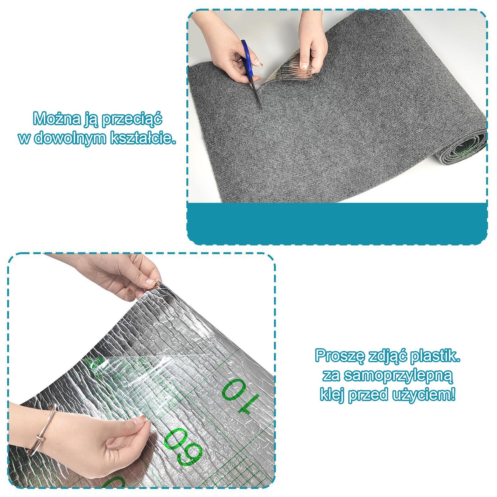 HAUSS SPOLE Kratzbrett DIY Kratzmatte Kratzteppich Selbstklebende Kratzpad Katze