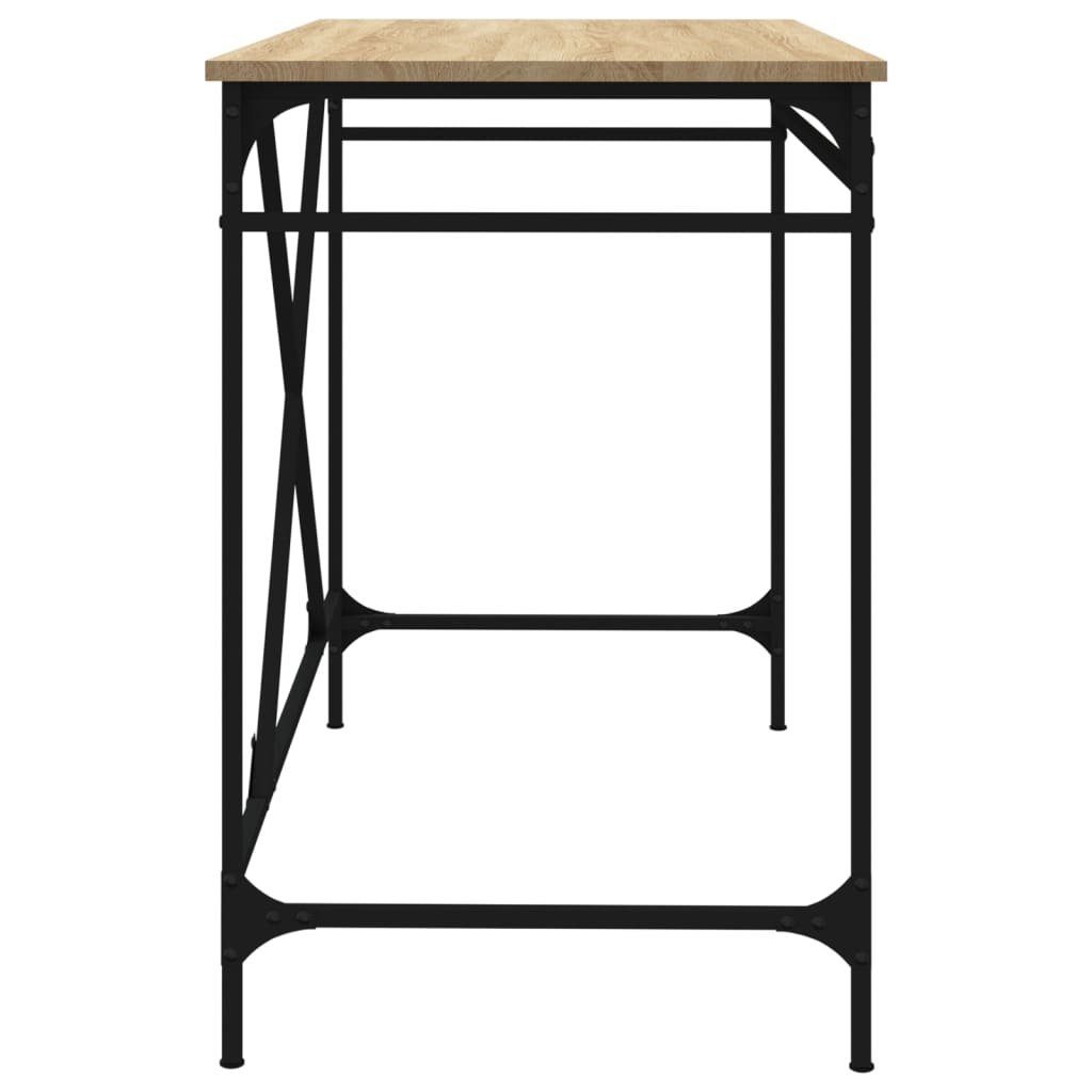 furnicato und cm Eisen Schreibtisch 100x50x75 Holzwerkstoff Sonoma-Eiche