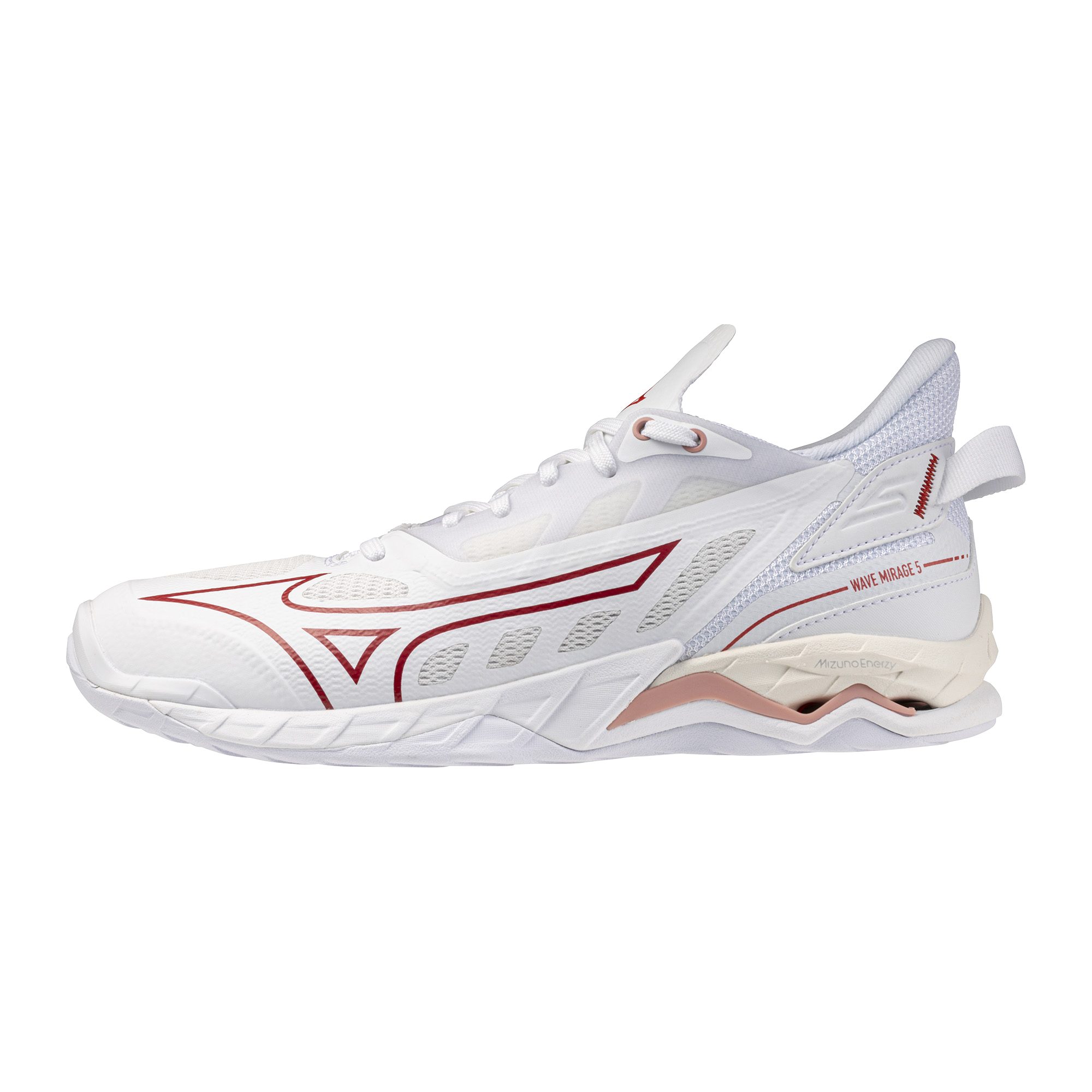 Mizuno WAVE MIRAGE 5 Ignition Red / Fiery Red / Whi Handballschuh