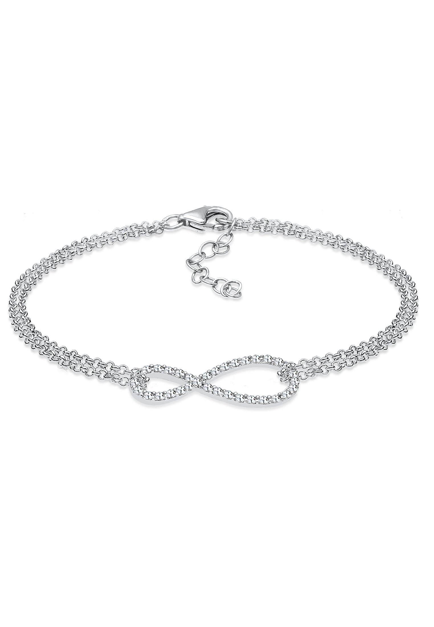 Armband Infinity mit Kristallen von Swarovski®925 Sterling Silber