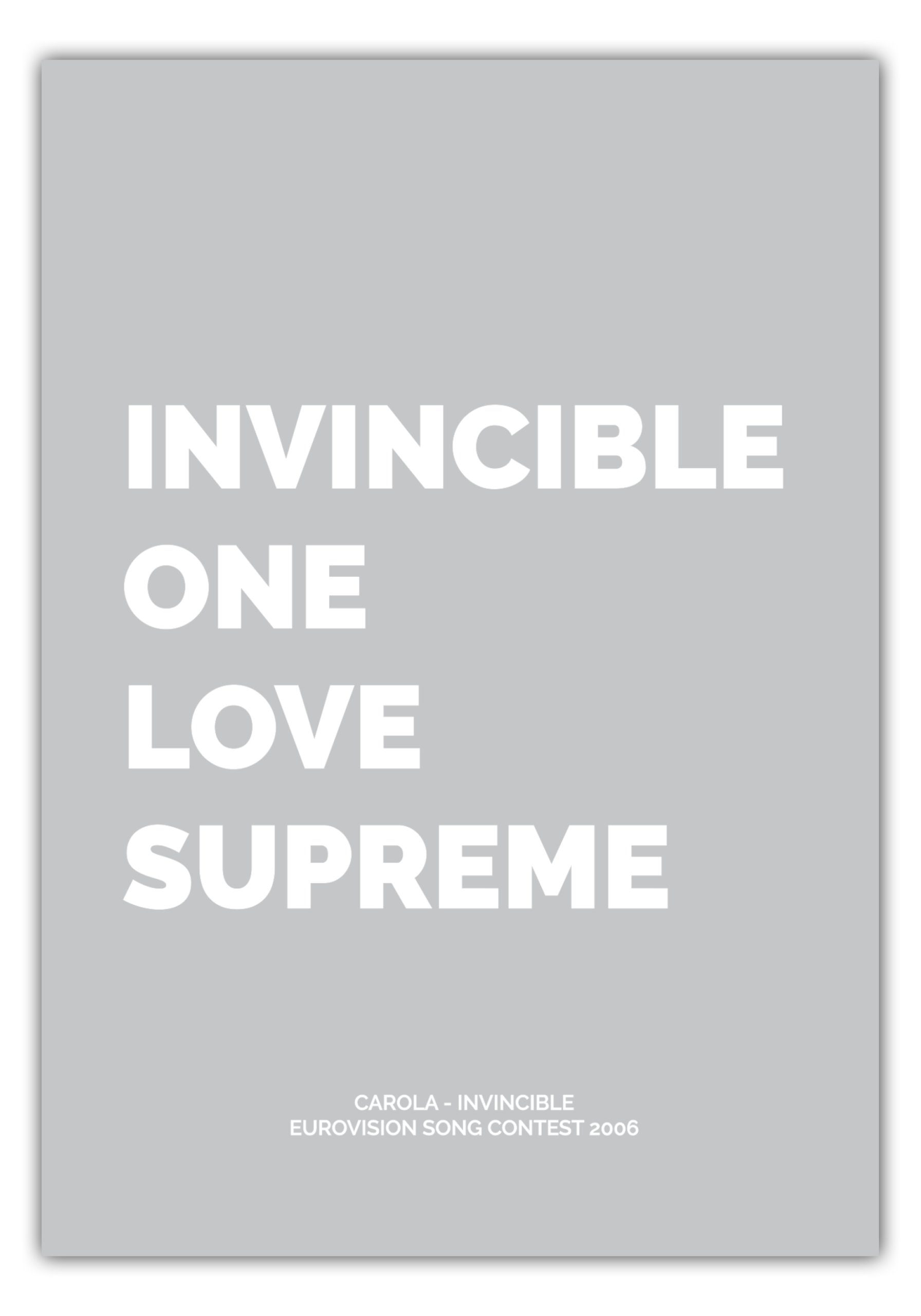 NORDIC WORDS Poster Carola - Invincible