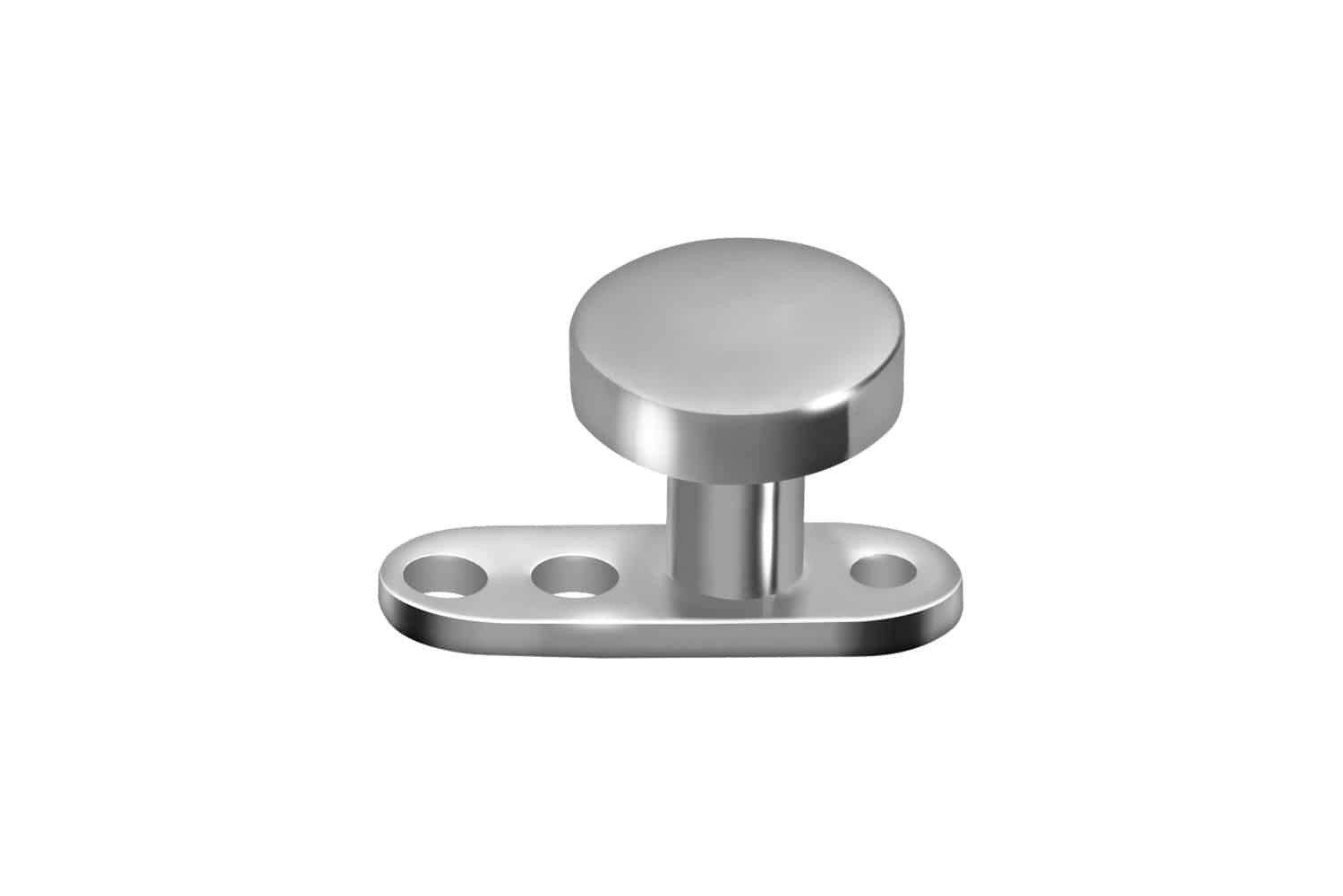 Piercing-Implantat Titan Dermal Anchor mit 3 Löchern DISC