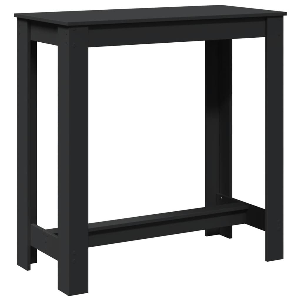 vidaXL Esstisch Bartisch Schwarz 102x50x103,5 cm günstig online kaufen