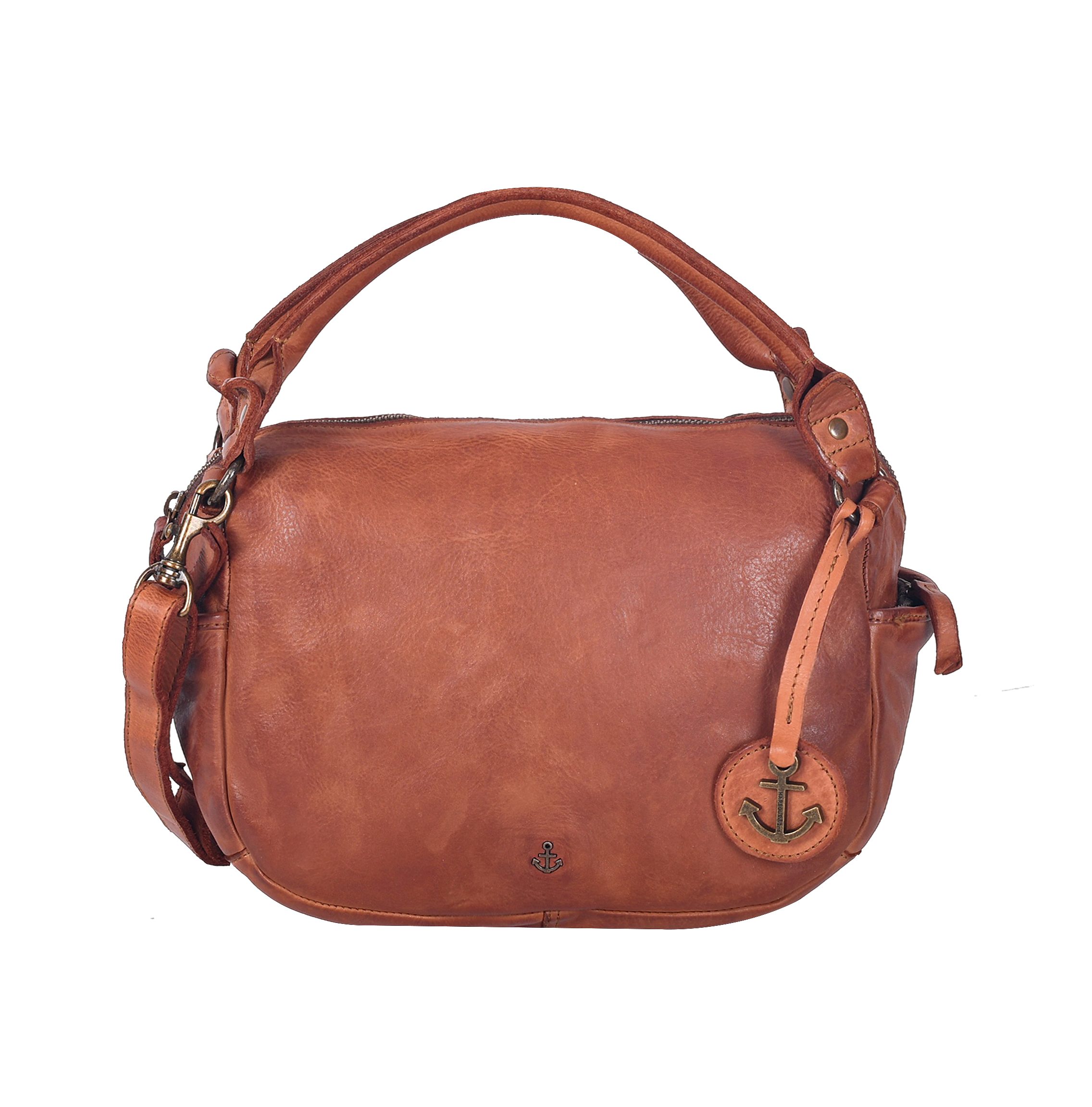 HARBOUR 2nd Handtasche Saphira, Damen Umhängetasche, Schultertasche mit Anker-Logoprägung