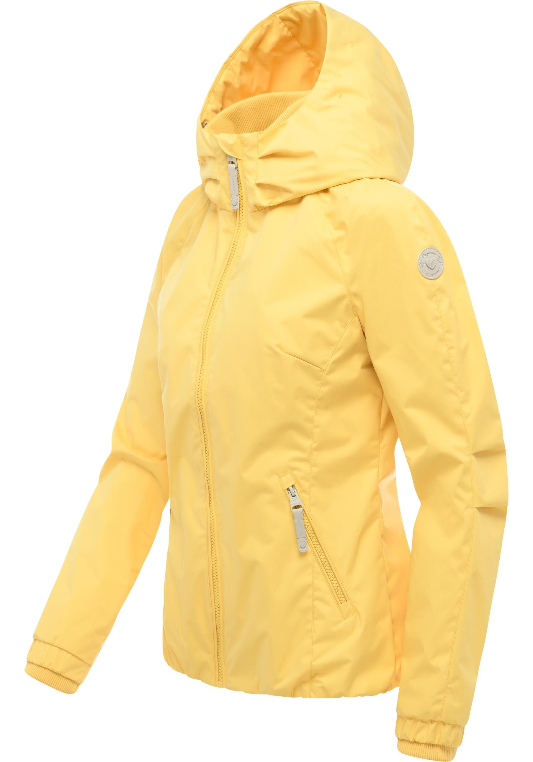 Ragwear Outdoorjacke Dizzie Wasserdichte Übergangsjacke mit großer Kapuze