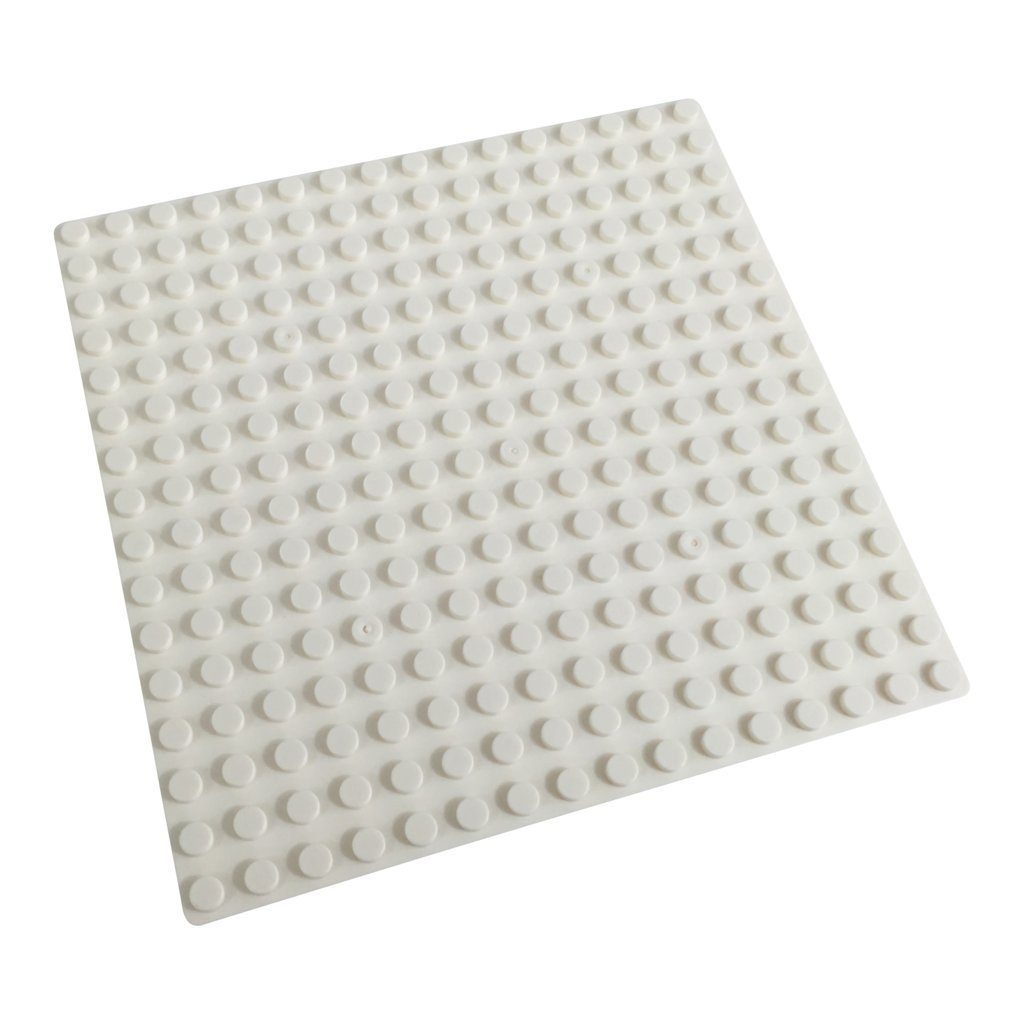 Katara 8er Grundbauplatten, 16x16 Noppen, 13 cm x 13 cm Konstruktionsspielsteine, (8er Set), weiß, 100% Kompatibel Sluban, Papimax, Q-Bricks, LEGO®