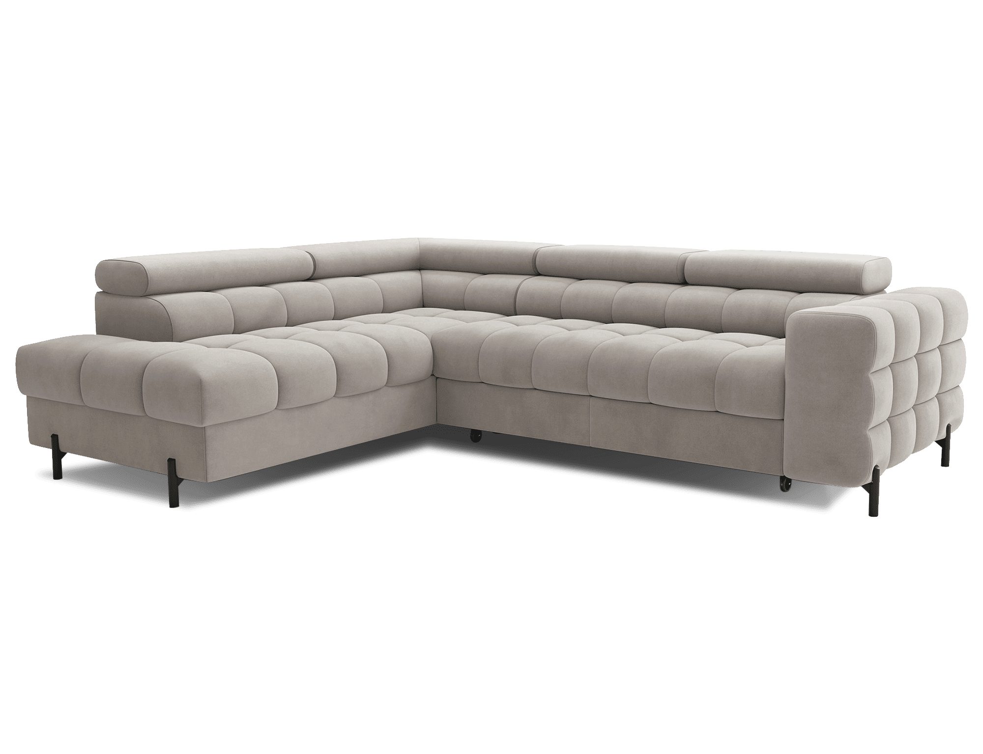 MOEBLO Ecksofa Ferrucio, modernes Schlafsofa mit Bettkasten & verstellbaren günstig online kaufen