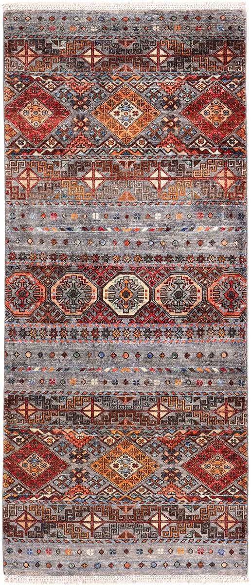 Orientteppich Arijana Shaal 84x196 Handgeknüpfter Orientteppich Läufer, Nain Trading, rechteckig, Höhe: 5 mm