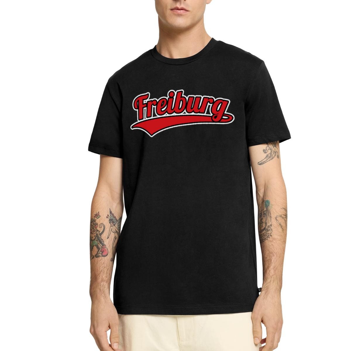 Spreadshirt T-Shirt Freiburg Fußball Fan Breisgau Männer Premium T-Shirt (1-tlg)