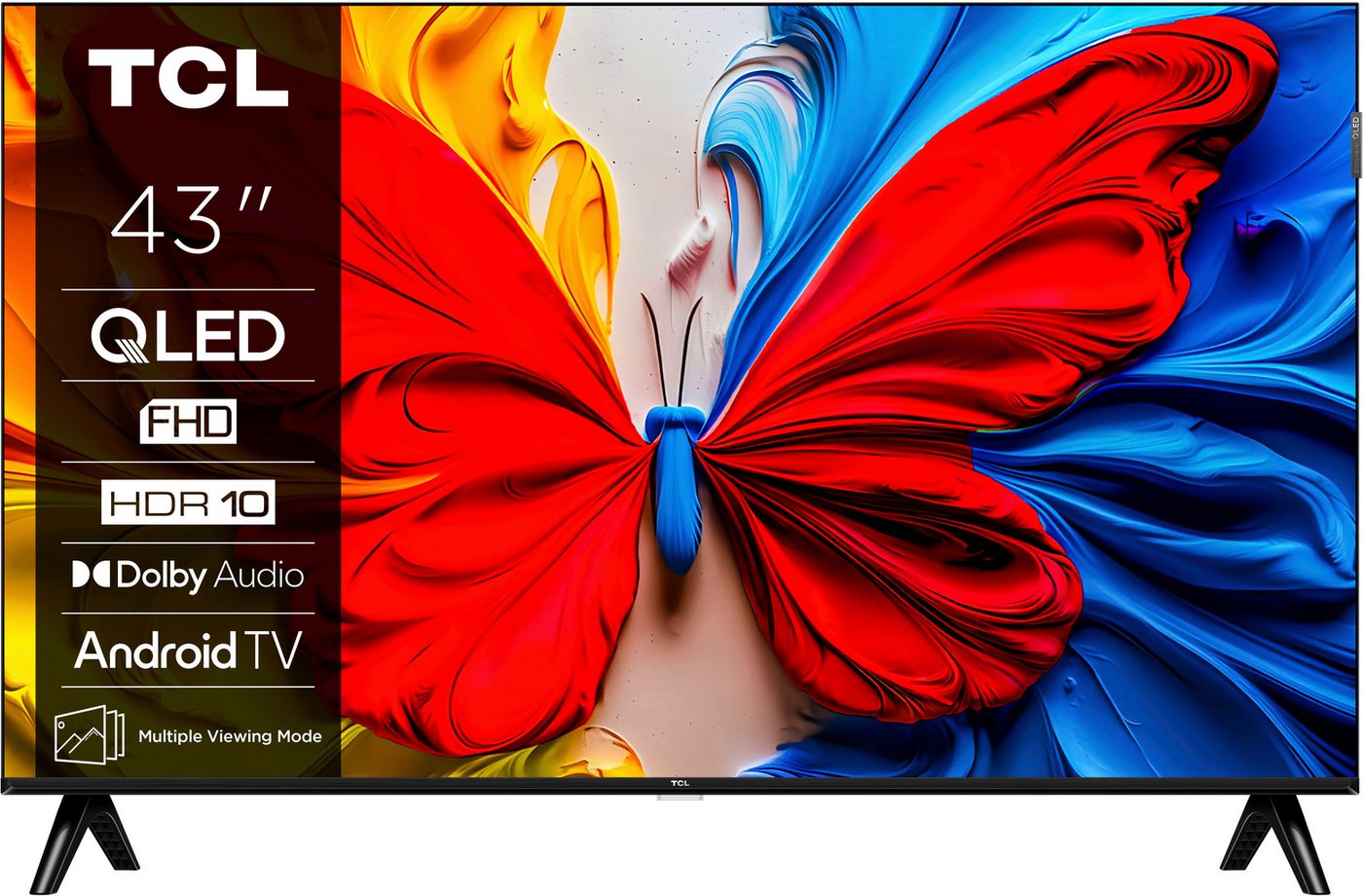 TCL 43V5CX1 QLED-Fernseher (108 cm/43 Zoll, 4K Ultra HD, Android TV, Smart-TV) schwarz ! RABATT: 17.68% TCL 43V5CX1 QLED-Fernseher (108 cm/43 Zoll, 4K Ultra HD, Android TV, Smart-TV) schwarz ! RABATT: 17.68%