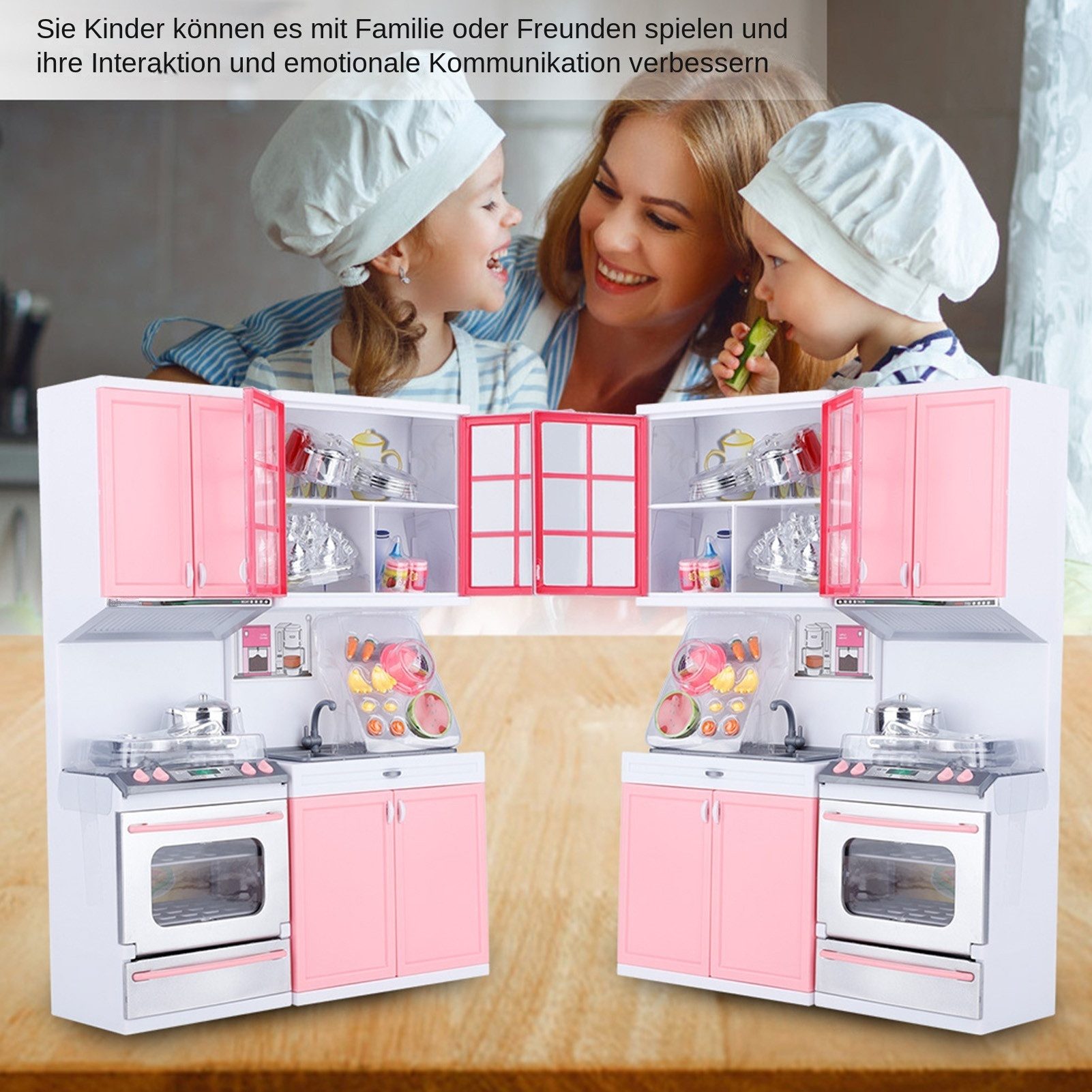 cocosity Kinder-Küchenset Mini-Küchen-Rollenspiel-Spielzeugset, mit Sound- günstig online kaufen