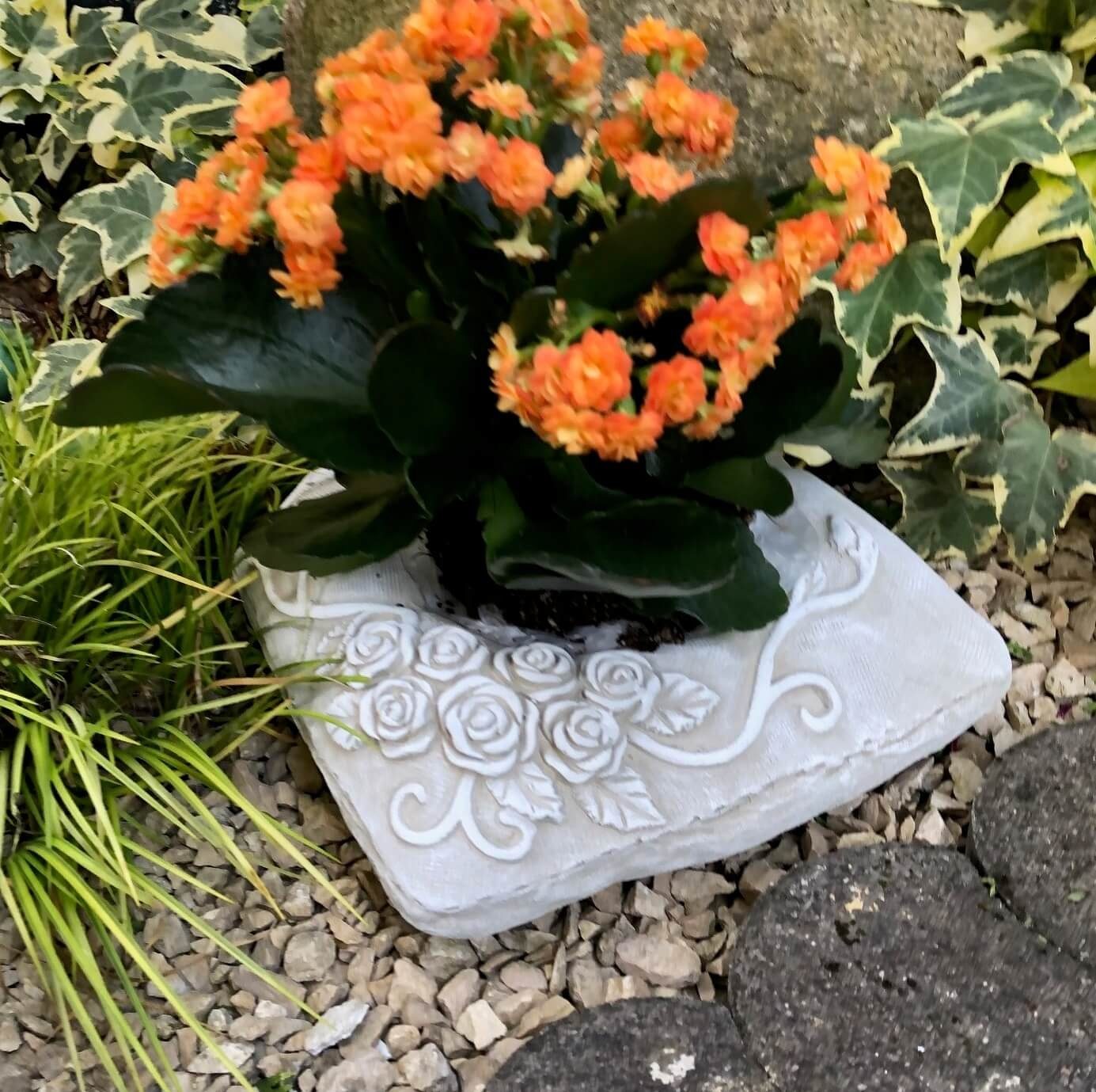 Radami Gartenfigur Grabschale XL Pflanztopf Blumentopf günstig online kaufen