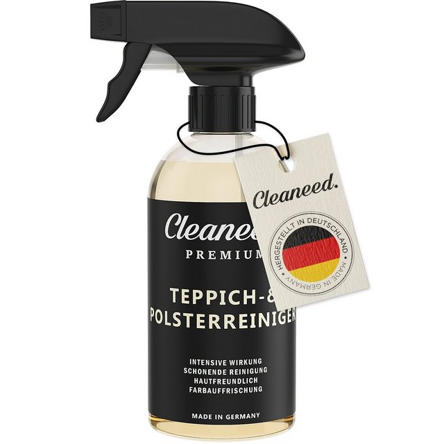 Cleaneed Premium Teppich- und Polsterreiniger Polsterreiniger (Made in Germany – Hautfreundlich, Schonende Reinigung, Farbauffrischung)