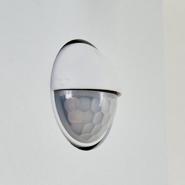 hofstein Außen-Wandleuchte Weiße Außen Wand Lampe LED Balkon Hof Terrassen Haus Tür Einfahrt
