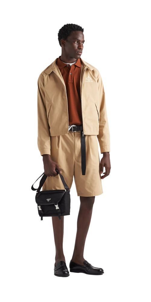 PRADA Sommerjacke Prada Cotton Jacke Beige