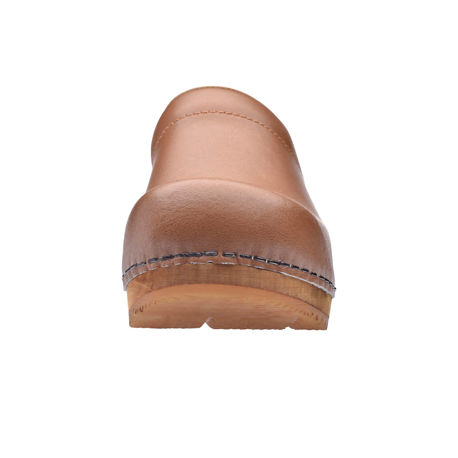 Sanita Wood-Lotte Open Clog Cognac Sandale
