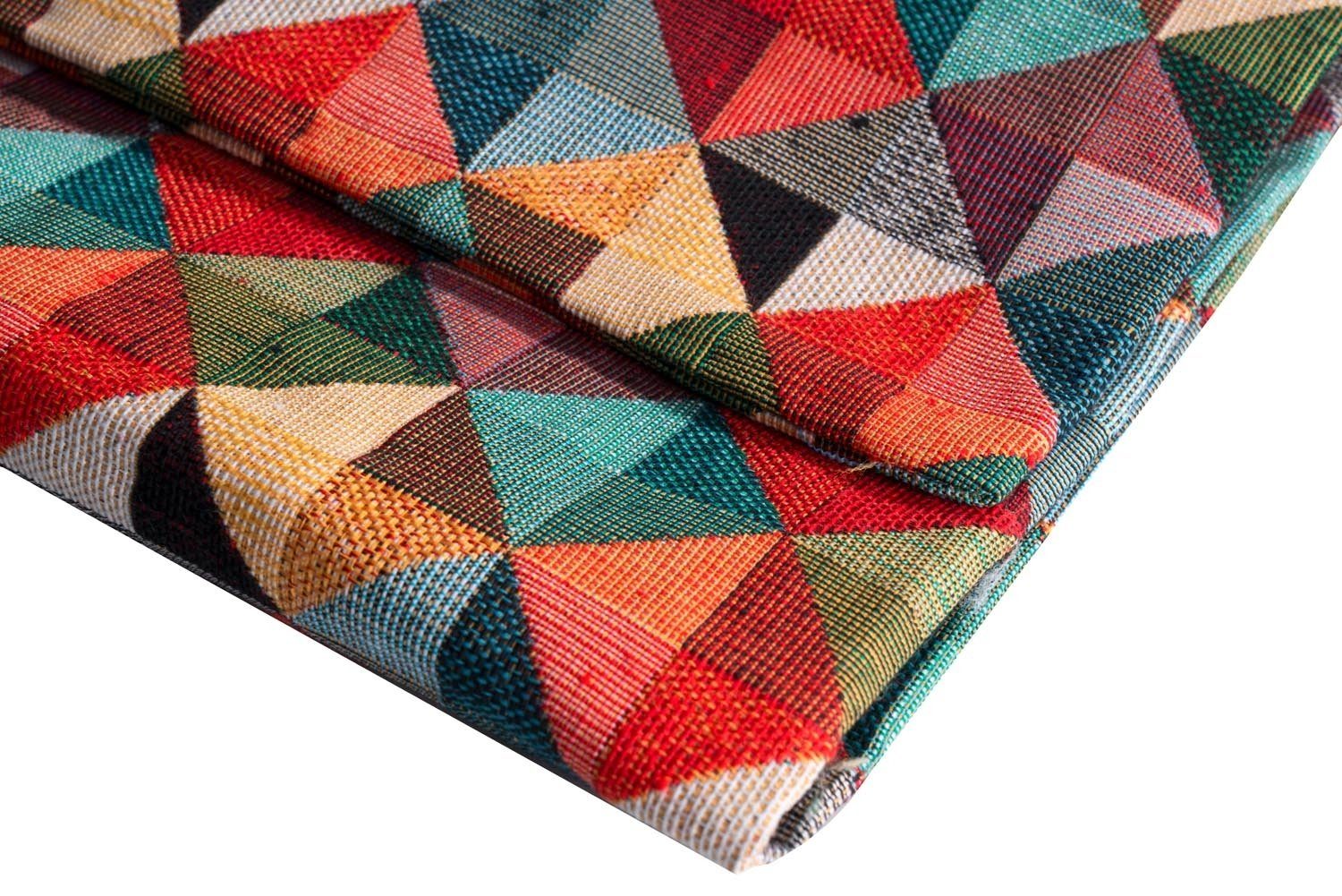 Kissenhülle TALOS, B 60 cm x L 40 cm, Mehrfarbig, mit Dreiecksmuster