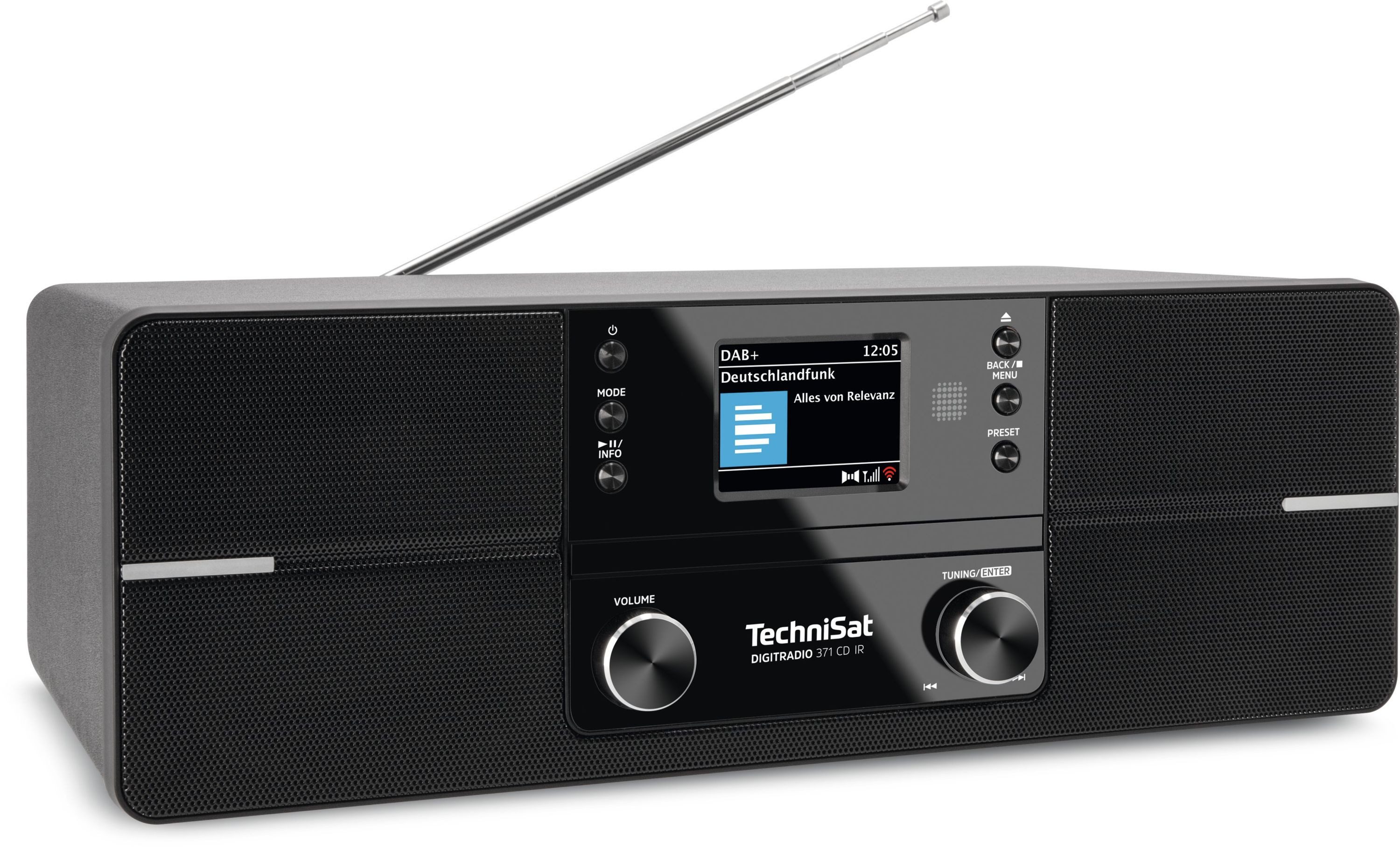 TechniSat DIGITRADIO 371 CD IR Internet-Radio (Digitalradio (DAB), FM-Tuner mit RDS, Internetradio, 10 W, CD-Player, Bluetooth, WLAN-Konnektivität)