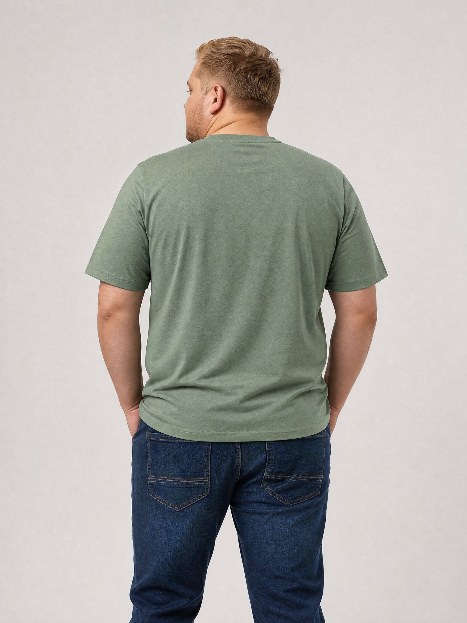 LERROS Rundhalsshirt Baumwoll-T-Shirt mit lässigem Logo-Print in großen Größen