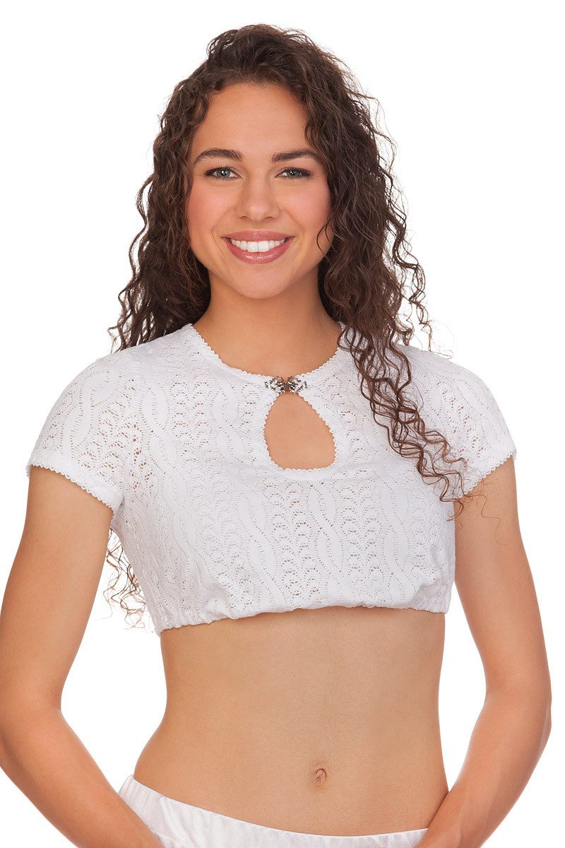 Dirndlbluse Dirndlbluse - BRITTA 2 KA - weiß