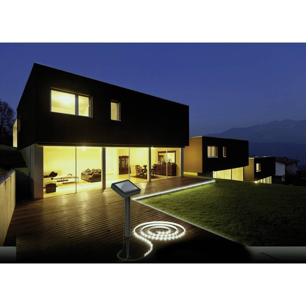 Megatron Lichterkette LED-Solar-Leuchtstreifen inkl. Solarpanel mit Erdspieß MT70011