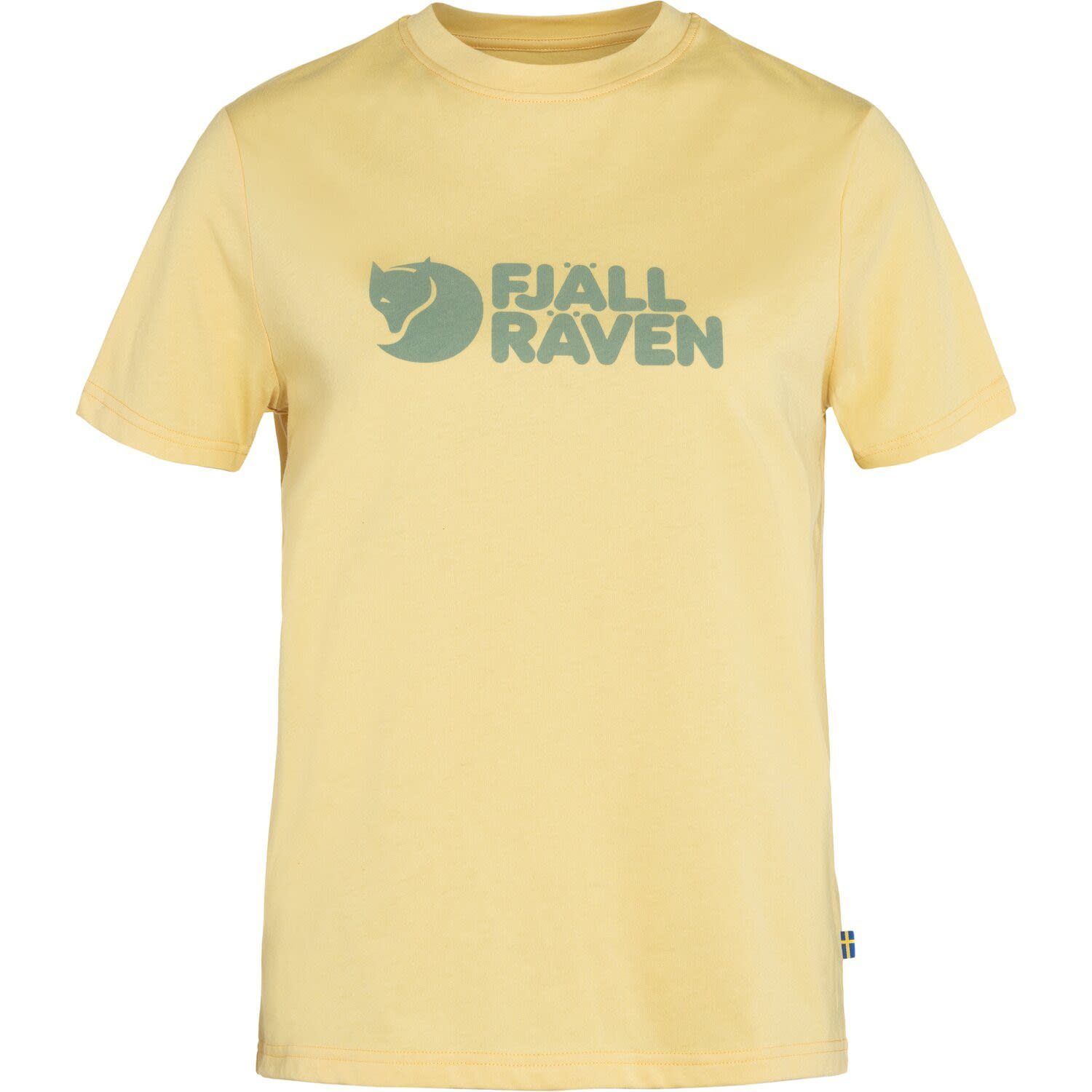 Fjällräven T-Shirt Fjällräven W Logo Tee Damen Kurzarm-Shirt Mais Yellow
